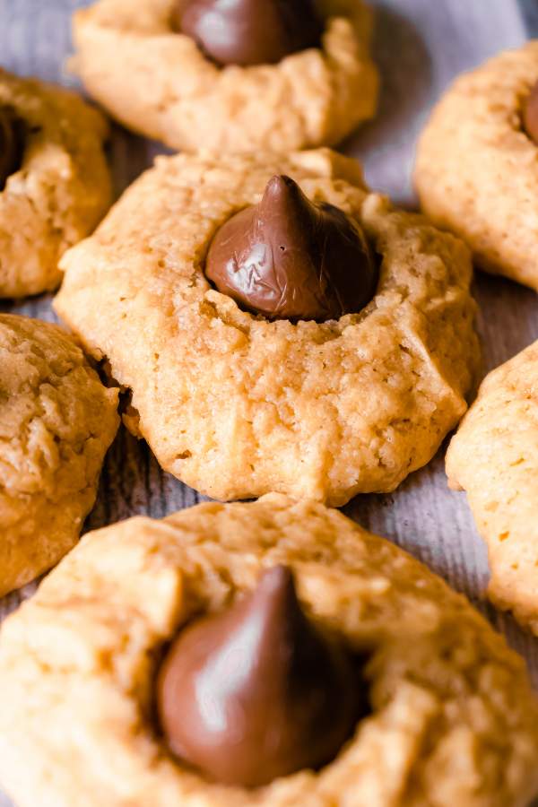 3-Ingredient Peanut Butter Blossom Cookies