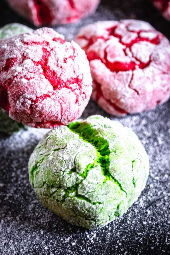 Christmas Crinkle Cookies