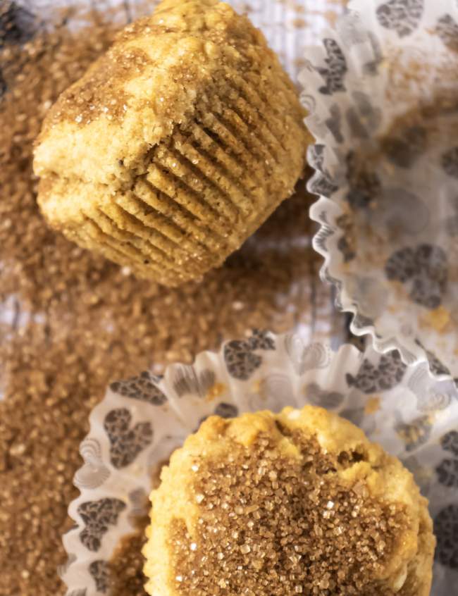 Gingerbread Muffins with one kept diagonally