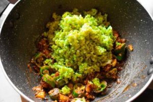 cooking broccoli rice